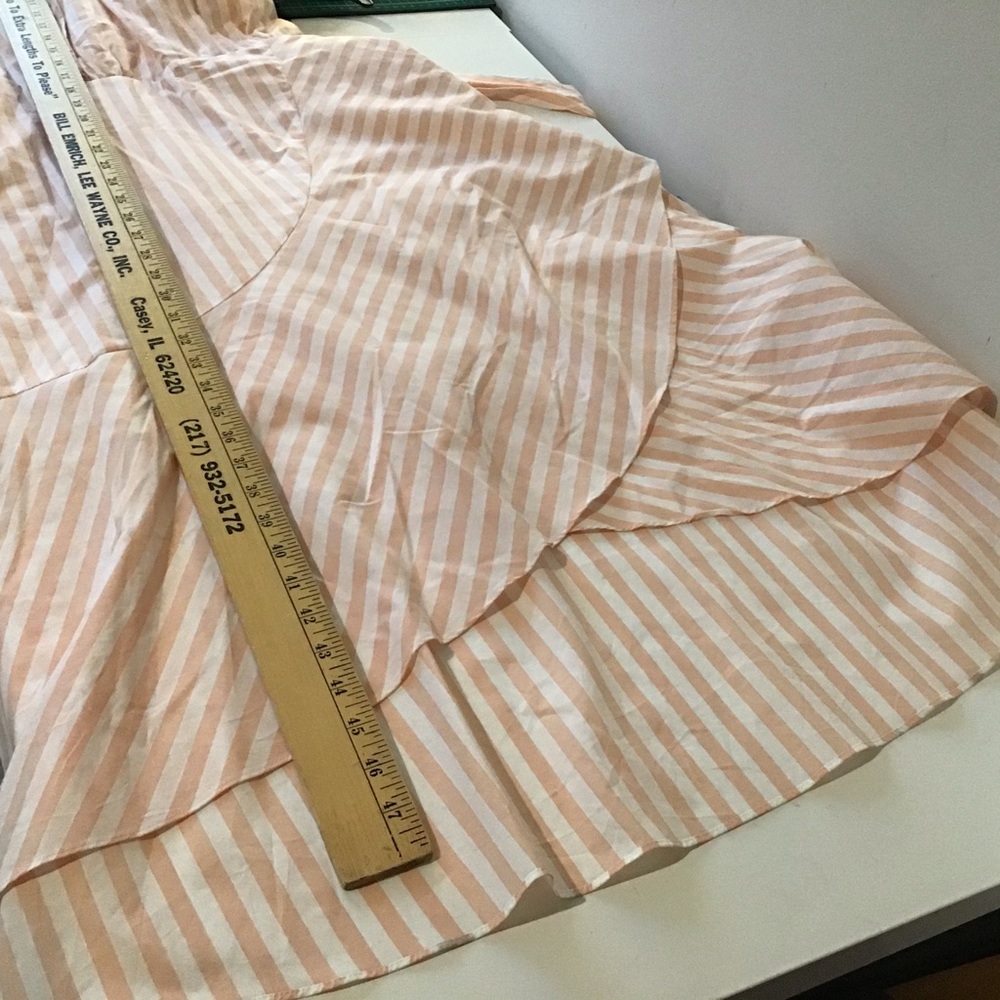 Cremieux Dress 6 Maxi NWT $149 Peach White Stripe - Picture 16 of 16
